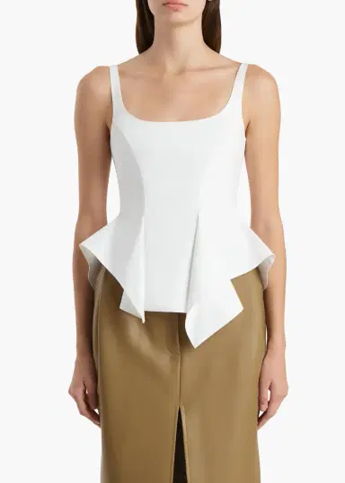 Khaite Loa Top In Chalk | Thumbnail 3
