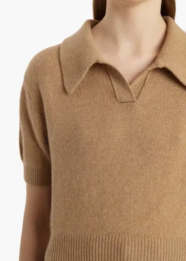 Khaite Leni Sweater In Camel | Thumbnail 5