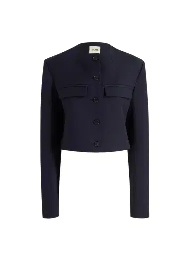 Khaite Roto Jacket In Dark | Thumbnail 1 Khaite Roto Jacket In Dark | Thumbnail 1