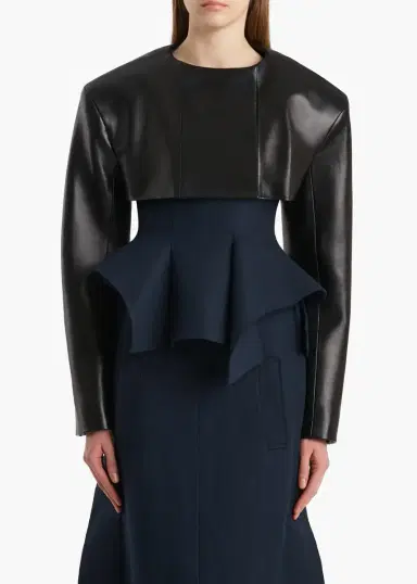 Khaite Fenla Jacket In Black Leather | Thumbnail 3 Khaite Fenla Jacket In Black Leather | Thumbnail 3