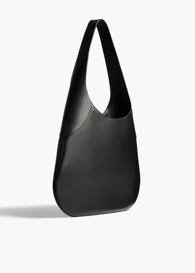 Khaite Large Joan Hobo In Black Leather | Thumbnail 2 Khaite Large Joan Hobo In Black Leather | Thumbnail 2