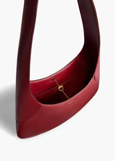 Khaite Large Joan Hobo In Oxblood Leather | Thumbnail 3 Khaite Large Joan Hobo In Oxblood Leather | Thumbnail 3