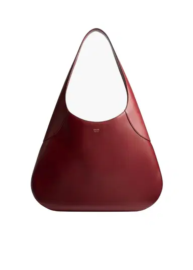 Khaite Large Joan Hobo In Oxblood Leather | Thumbnail 1 Khaite Large Joan Hobo In Oxblood Leather | Thumbnail 1