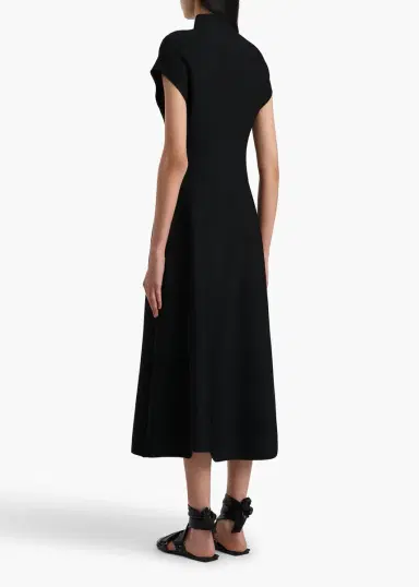 Khaite Lyra Dress In Black | Thumbnail 4