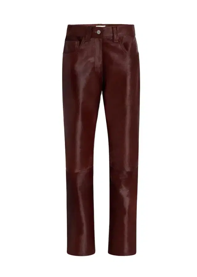 Khaite Callum Pant In Bordeaux Haircalf