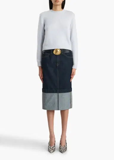 Khaite Leta Sweater In Ice Blue | Thumbnail 2