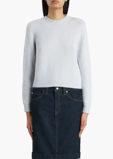 Khaite Leta Sweater In Ice Blue | Thumbnail 3