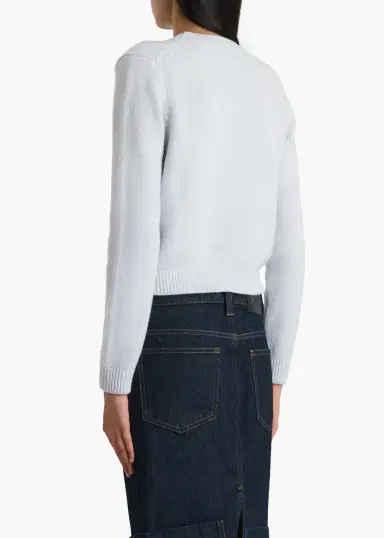 Khaite Leta Sweater In Ice Blue | Thumbnail 4