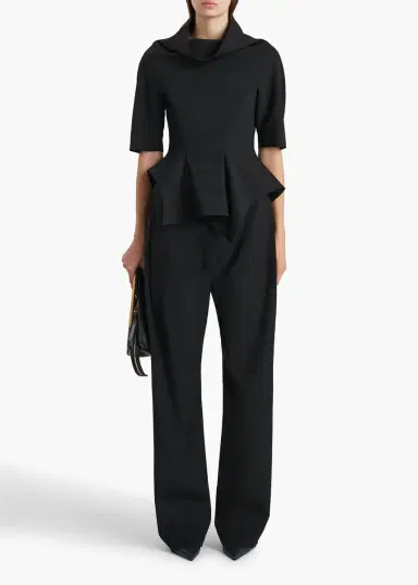 Khaite Rohen Pant In Black Tropical Wool | Thumbnail 2 Khaite Rohen Pant In Black Tropical Wool | Thumbnail 2