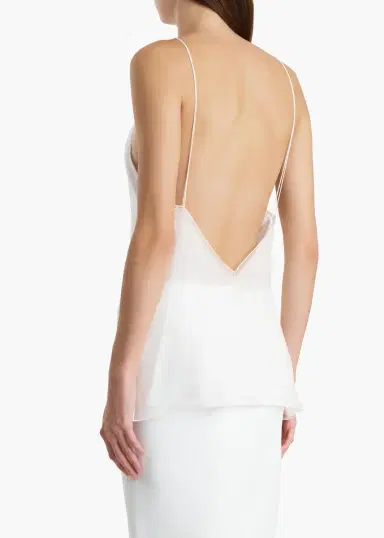 Khaite Timy Top In Chalk | Thumbnail 4 Khaite Timy Top In Chalk | Thumbnail 4
