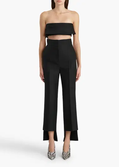 Khaite Rae Pant In Black Crepe | Thumbnail 2 Khaite Rae Pant In Black Crepe | Thumbnail 2