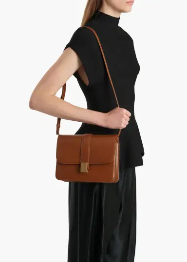 Khaite Blake Crossbody Bag In Dark Honey Leather | Thumbnail 5 Khaite Blake Crossbody Bag In Dark Honey Leather | Thumbnail 5