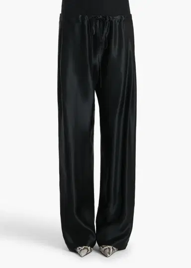 Khaite Rohen Pant In Black Satin | Thumbnail 3 Khaite Rohen Pant In Black Satin | Thumbnail 3