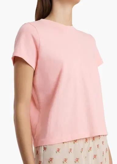 Khaite Emmylou T-Shirt In Petal | Thumbnail 5 Khaite Emmylou T-Shirt In Petal | Thumbnail 5