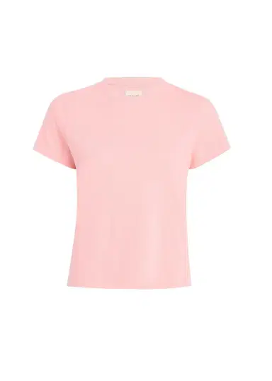 Khaite Emmylou T-Shirt In Petal | Thumbnail 1 Khaite Emmylou T-Shirt In Petal | Thumbnail 1