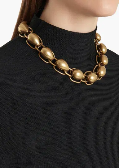 Khaite Cyclone Chain Necklace In Antique | Thumbnail 3 Khaite Cyclone Chain Necklace In Antique | Thumbnail 3