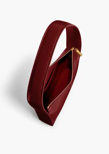Khaite Lori Squared Bag In Oxblood Crackle Patent Leather | Thumbnail 3 Khaite Lori Squared Bag In Oxblood Crackle Patent Leather | Thumbnail 3