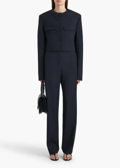 Khaite Borden Pant In Dark Navy | Thumbnail 2 Khaite Borden Pant In Dark Navy | Thumbnail 2