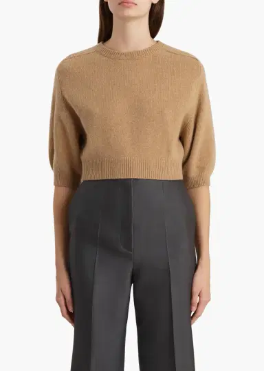 Khaite Lorelai Sweater In Camel | Thumbnail 3