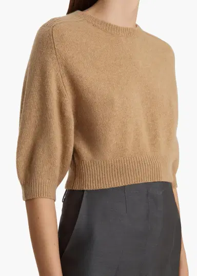 Khaite Lorelai Sweater In Camel | Thumbnail 5