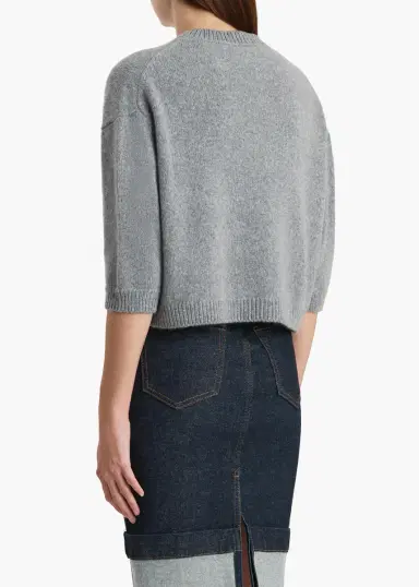 Khaite Sabina Sweater In Fog | Thumbnail 4 Khaite Sabina Sweater In Fog | Thumbnail 4