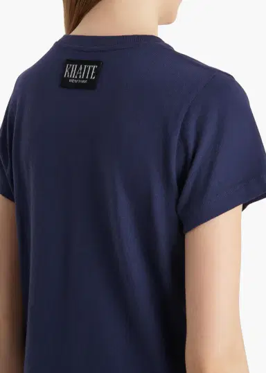Khaite Emmylou T-Shirt In Royal | Thumbnail 5 Khaite Emmylou T-Shirt In Royal | Thumbnail 5
