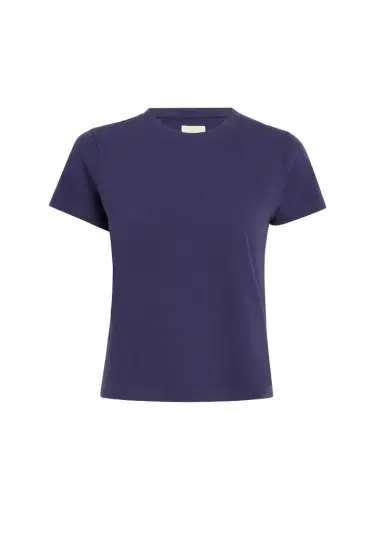 Khaite Emmylou T-Shirt In Royal | Thumbnail 1 Khaite Emmylou T-Shirt In Royal | Thumbnail 1