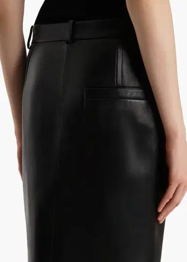Khaite Anden Skirt In Black Leather | Thumbnail 6