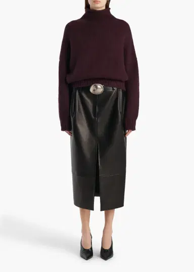 Khaite Juniper Sweater In Plum | Thumbnail 2