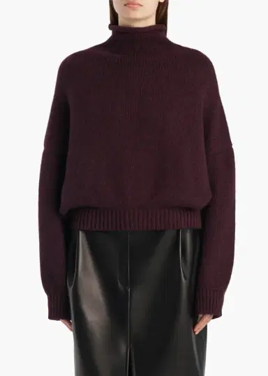Khaite Juniper Sweater In Plum | Thumbnail 3
