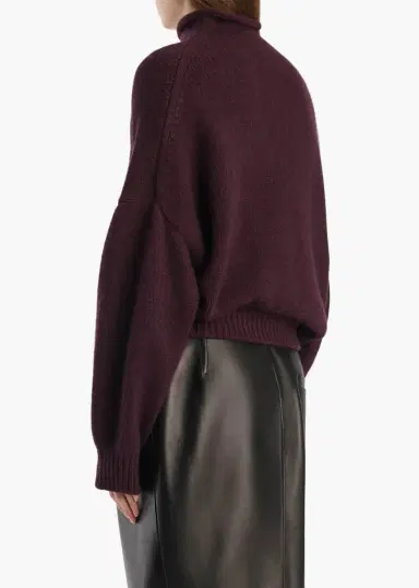 Khaite Juniper Sweater In Plum | Thumbnail 4