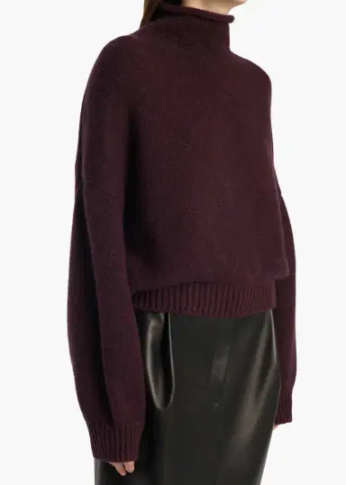 Khaite Juniper Sweater In Plum | Thumbnail 5