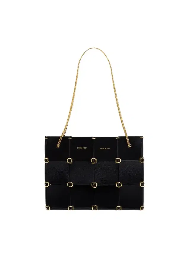 Khaite Mini Emma Bag In Black Crackle Patent Leather