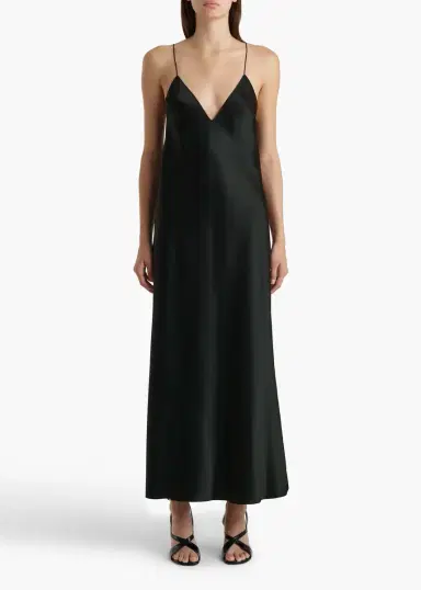 Khaite Taja Dress In Black | Thumbnail 3