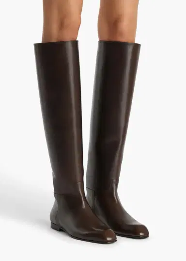 Khaite Colt Knee-High Boot In Vintage Brown Leather | Thumbnail 4