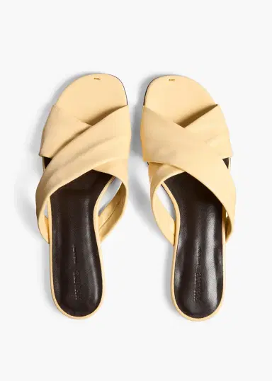 Khaite Liria Flat Sandal In Butter Glazed Leather | Thumbnail 4 Khaite Liria Flat Sandal In Butter Glazed Leather | Thumbnail 4