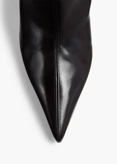 Khaite Bella Knee-High Boot In Black Leather | Thumbnail 4 Khaite Bella Knee-High Boot In Black Leather | Thumbnail 4