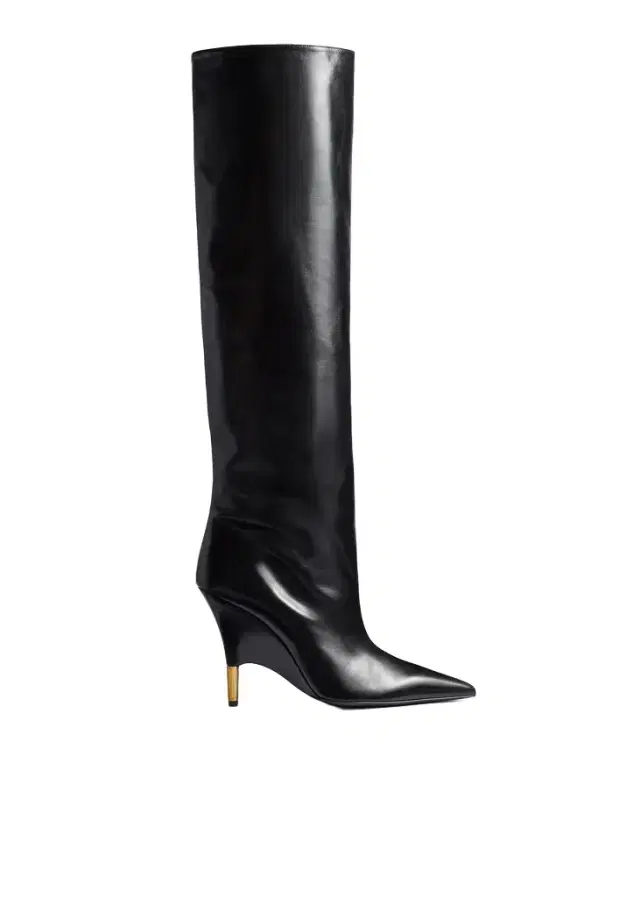 Khaite Bella Knee-High Boot In Black Leather