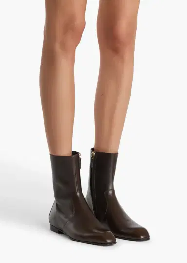 Khaite Colt Ankle Boot In Vintage Brown Leather | Thumbnail 4 Khaite Colt Ankle Boot In Vintage Brown Leather | Thumbnail 4