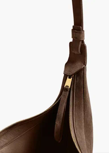 Khaite Small Augustina Crossbody Bag In Cedar Suede | Thumbnail 3