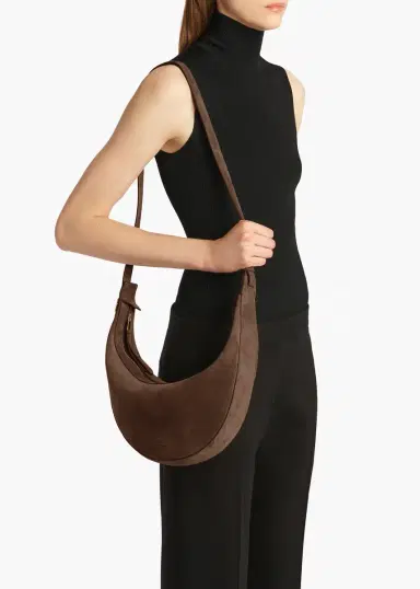 Khaite Small Augustina Crossbody Bag In Cedar Suede | Thumbnail 5