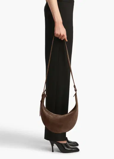 Khaite Small Augustina Crossbody Bag In Cedar Suede | Thumbnail 6