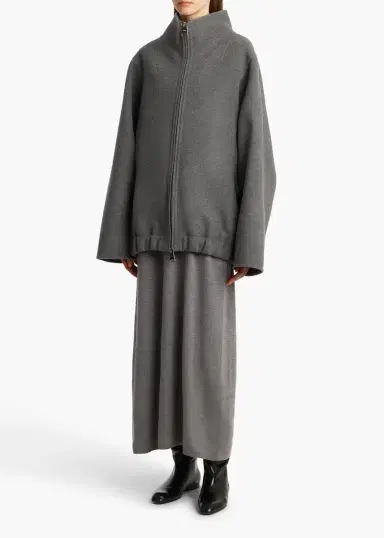 Khaite Garret Jacket In Grey Melange | Thumbnail 2