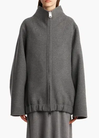 Khaite Garret Jacket In Grey Melange | Thumbnail 3