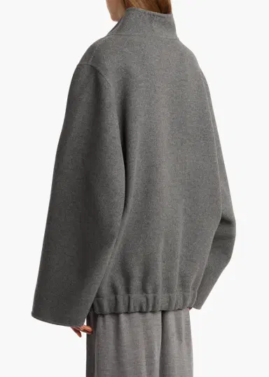 Khaite Garret Jacket In Grey Melange | Thumbnail 4