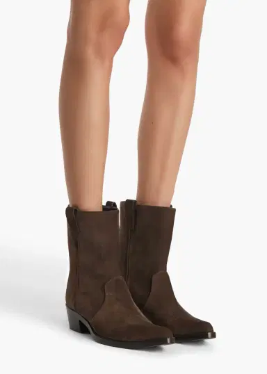 Khaite Clive Ankle Boot In Ebano Suede | Thumbnail 5