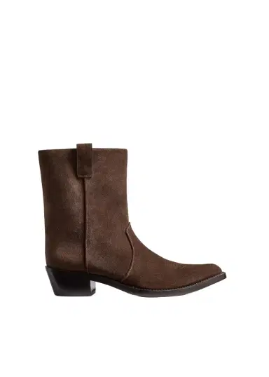 Khaite Clive Ankle Boot In Ebano Suede | Thumbnail 1