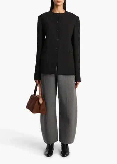 Khaite Clover Pant In Grey Melange | Thumbnail 2
