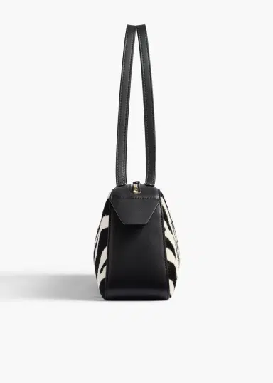 Khaite Simona Shoulder Bag In Zebra Print Haircalf | Thumbnail 3