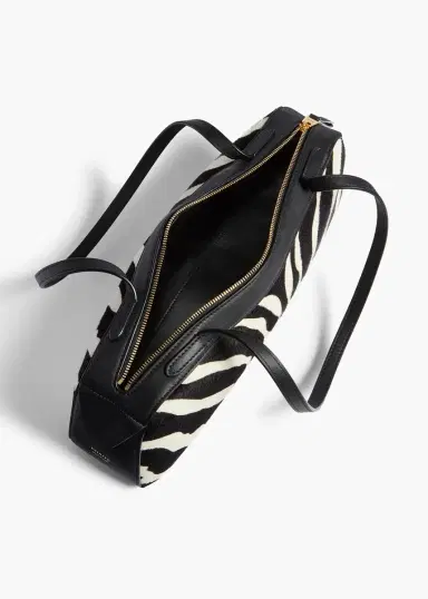 Khaite Simona Shoulder Bag In Zebra Print Haircalf | Thumbnail 4